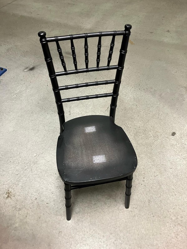 Secondhand Black Chivari Chairs For Sale