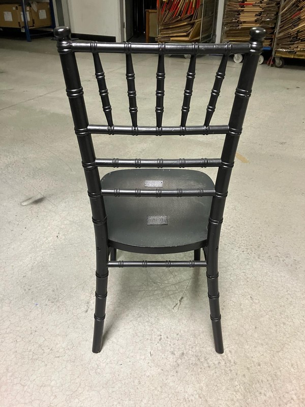 Secondhand Black Chivari Chairs For Sale