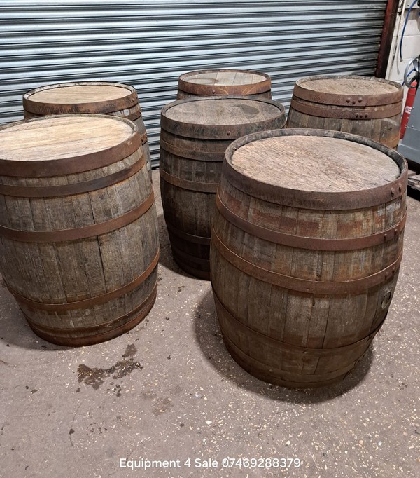 10x Oak Whisky Barrels For Sale