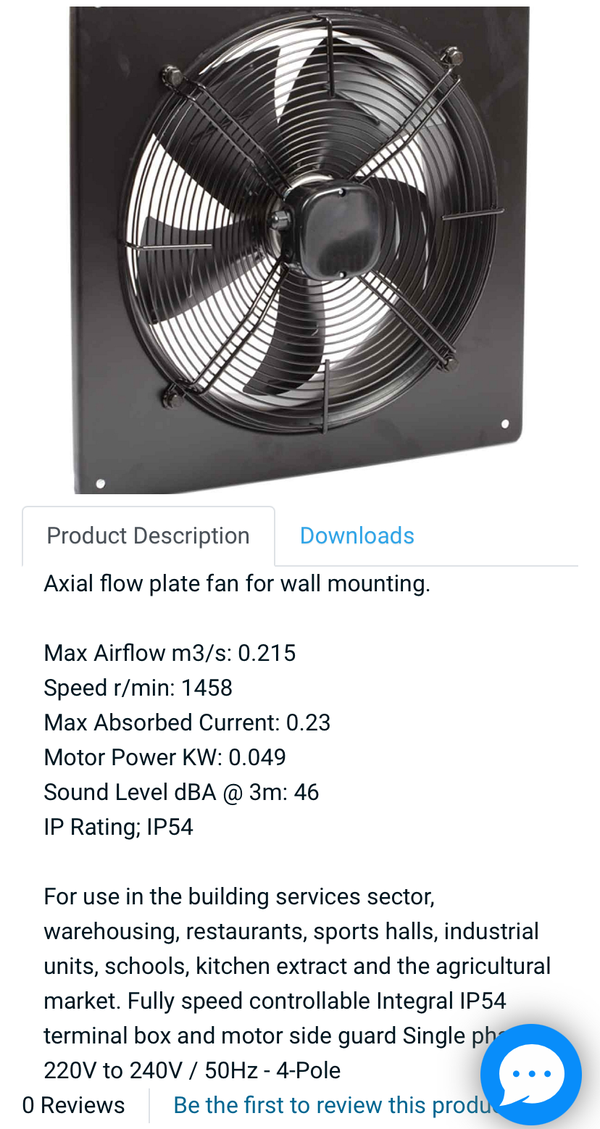 Secondhand Wall Extraction Fans For Sale