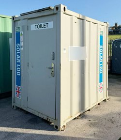 Solar Powered single toilet unit