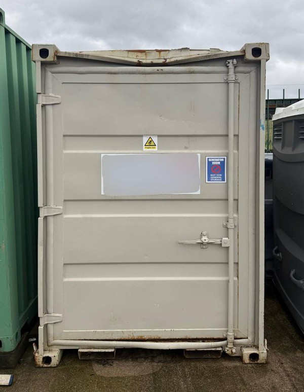 toilet unit in container style steel building