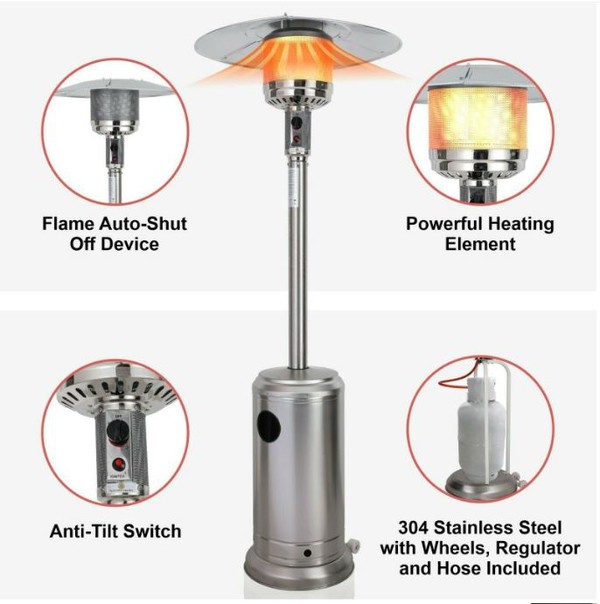 Secondhand 13KW Umbrella Mushroom Heater For Sale