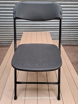 Secondhand Black Samsonite Folding Chair For Sale