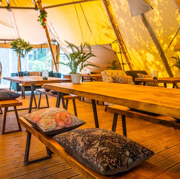 Wooden furniture for Tipi