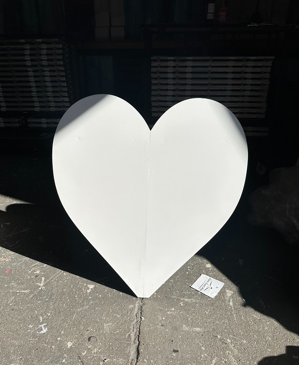 White Wooden Hearts For Sale