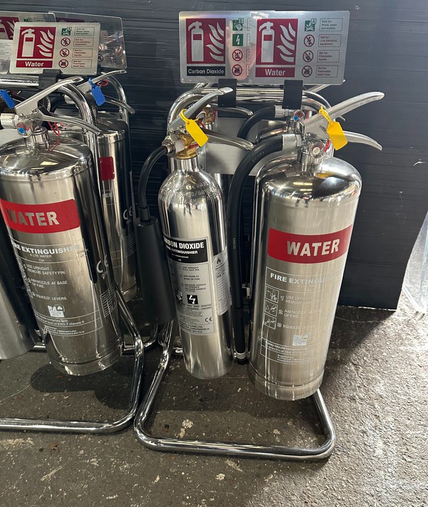 Silver Fire Extinguishers