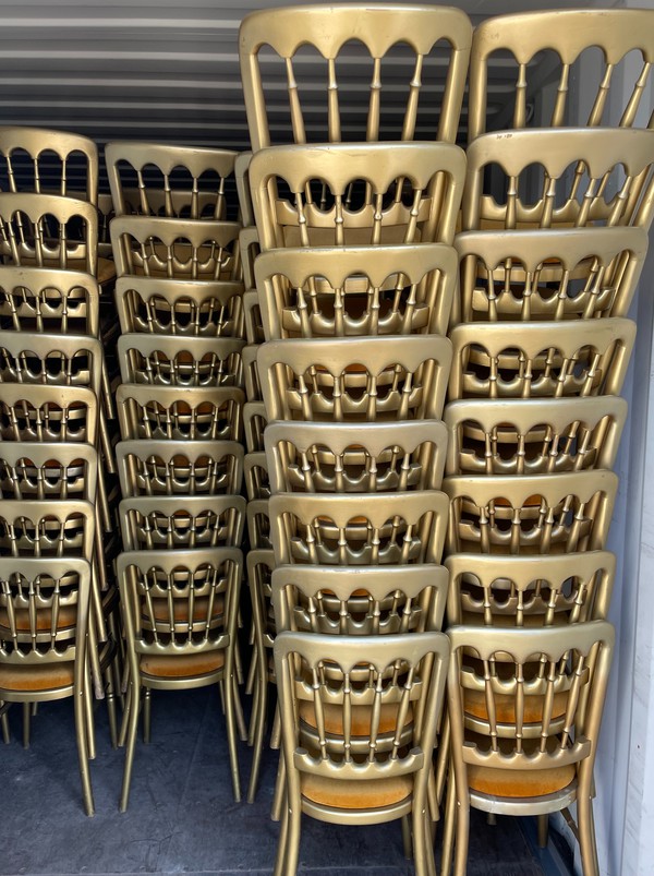 360 Gold Wedding Chairs