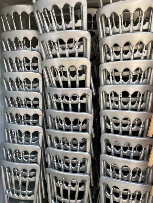 240x Silver Wedding Chairs