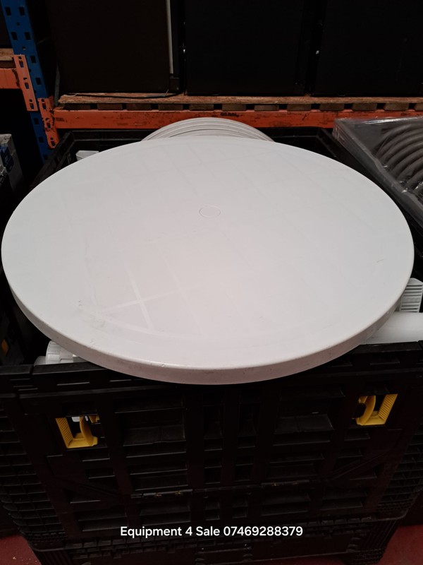 Secondhand Round Table White 3ft For Sale