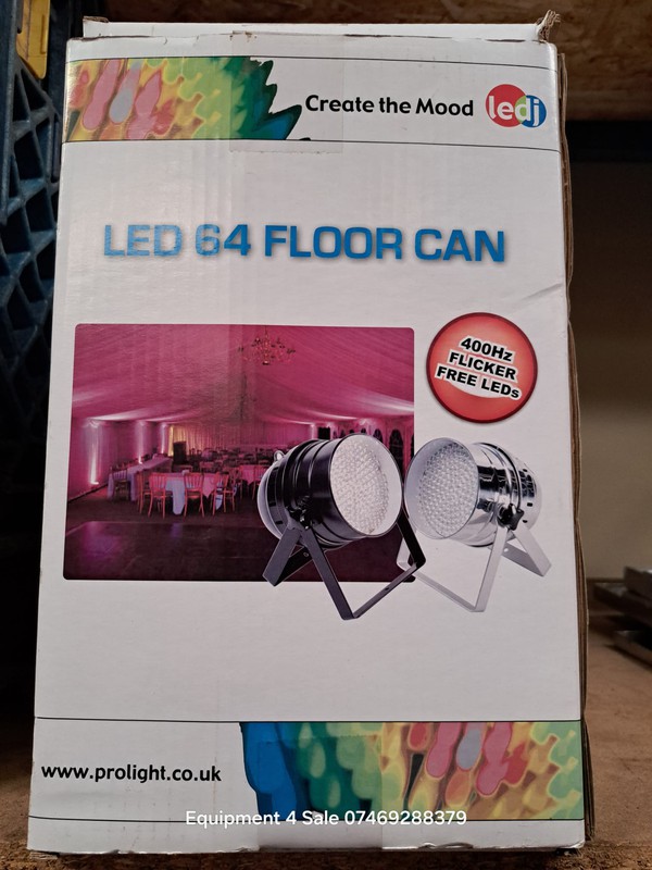 Secondhand LED Par 64 Pro DMX Sound to Light Floor Cans For Sale