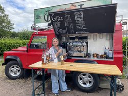 4 x 4 Land Rover Defender coffee truck