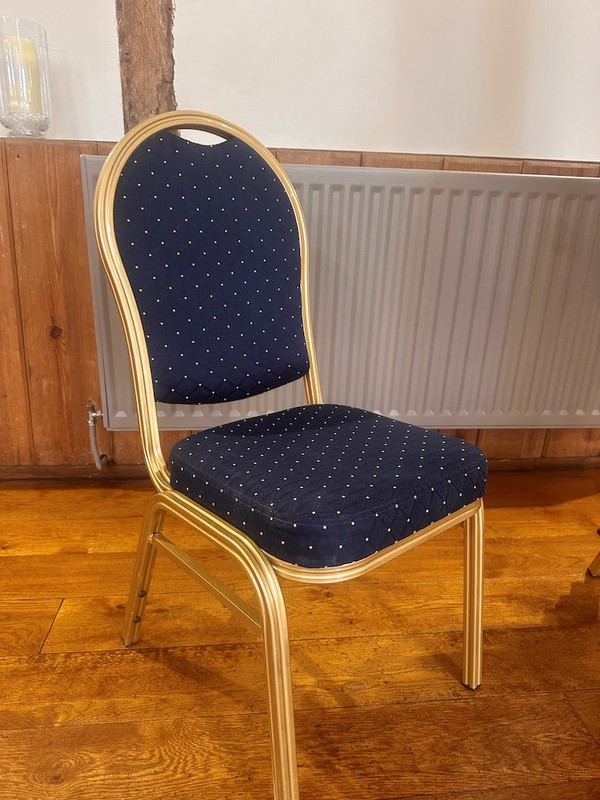 Blue and Gold Banqueting Chairs