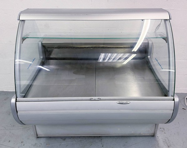 Curved glass shop fridge