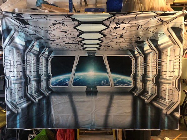 Spacecraft backdrop