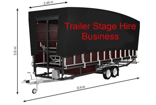 Trailer stage hire business Trailer stage hire business