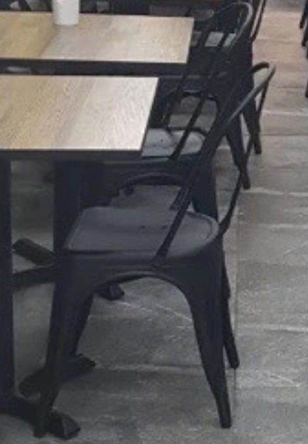 Matte  Black Cafe Bistro Chairs