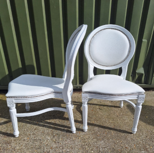 Secondhand White Louis Chairs Secondhand White Louis Chairs