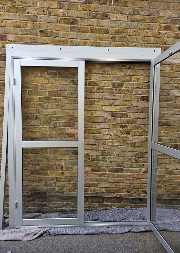 Secondhand Aluminium Double Door Set For Sale