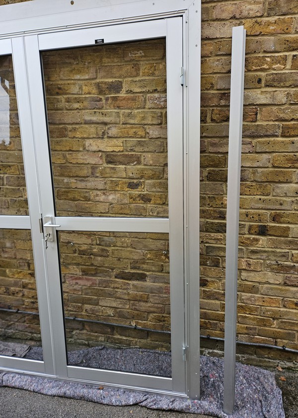 Secondhand Aluminium Double Door Set For Sale