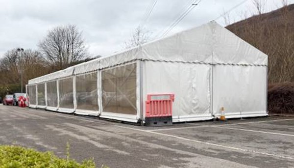 6m x 18m Framed marquee for sale