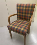 tartan upholstered pub chairs