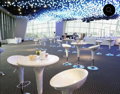 10x White Bombo Tables With Cases For Sale 10x White Bombo Tables With Cases For Sale