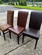 Brown high back chair