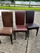 High backed dining chair