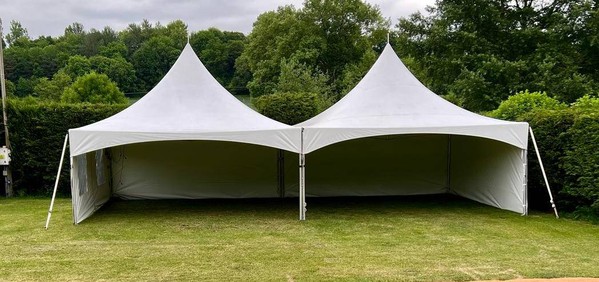 Commercial pagoda marquees