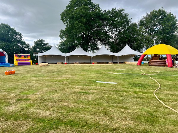 Marquees for festival or village fate