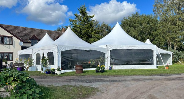 Tectonics pagoda marquees for sale