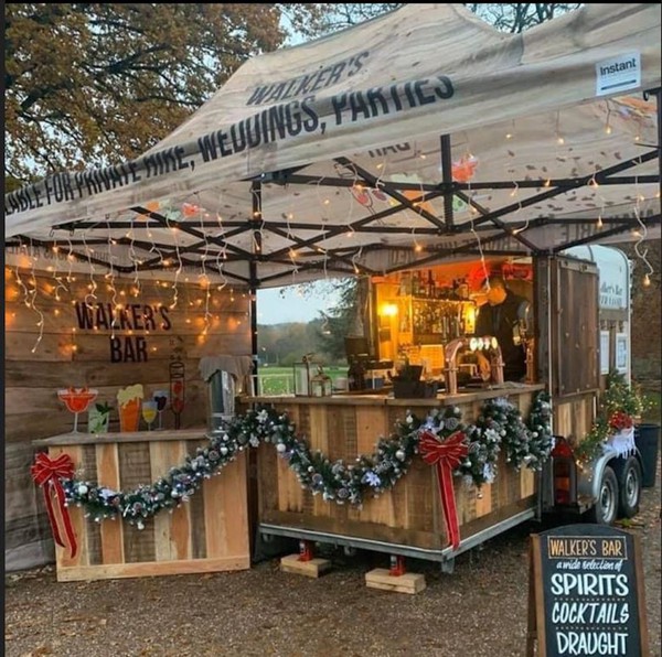 Wooden Horse Box Bar