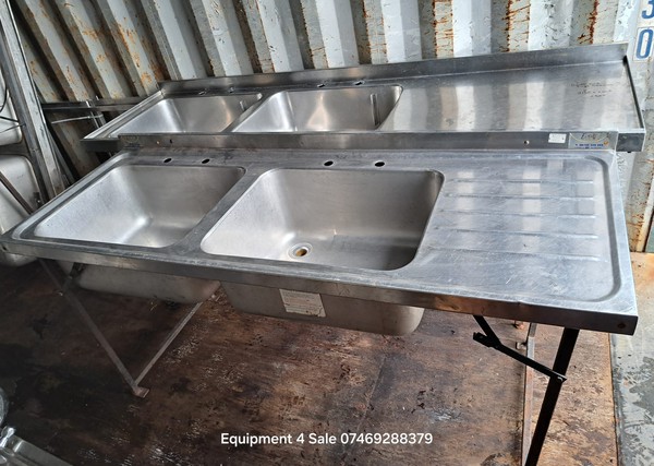 Double Bowl Sinks With Folding Legs For Sale