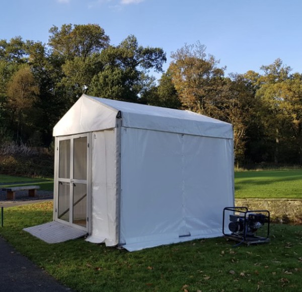 Hocker P3 series 3m x 3m marquee with door