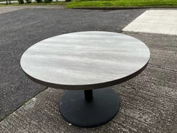 Large round restaurant table