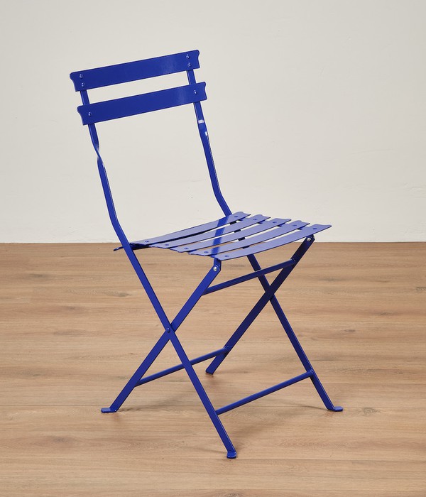 Blue Metal Folding Chairs