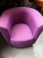 Purple reception tub chair