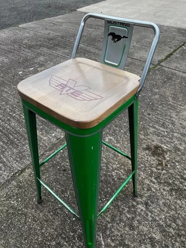 Vintage high Tolix bar stool