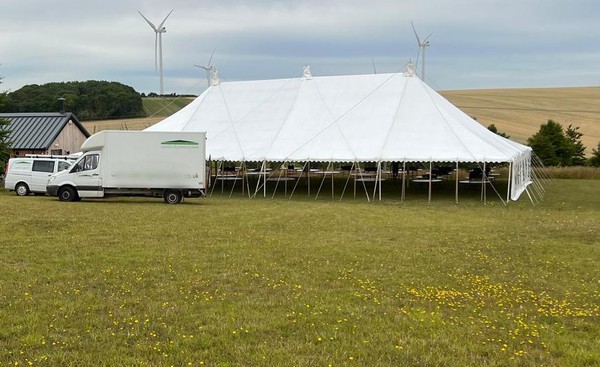 50ft x 80ft Traditional canvas marquee for sale 50ft x 80ft Traditional canvas marquee for sale