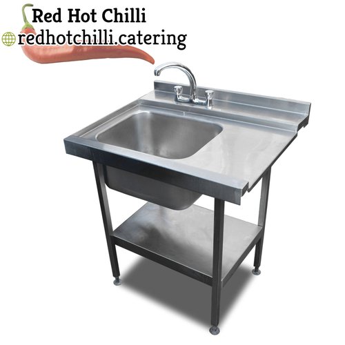 0.85m Stainless Steel Pass Through Dishwasher Sink 0.85m Stainless Steel Pass Through Dishwasher Sink