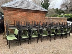 Secondhand Green Padded Chairs For Sale