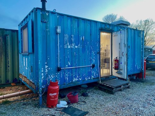 Food prep kitchen in converted container Food prep kitchen in converted container