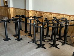 Black Pedestal Table Bases