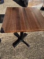 Square restaurant table