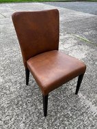 Secondhand Padded Tan Dining Side Chair For Sale Restaurant Pub Bar Bistro Hotel