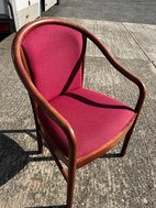Red chair with arms