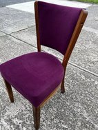 Purple cafe chairs