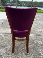 Restaurant chairs purple