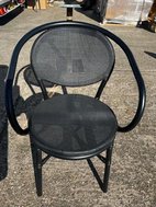 Black out door chairs